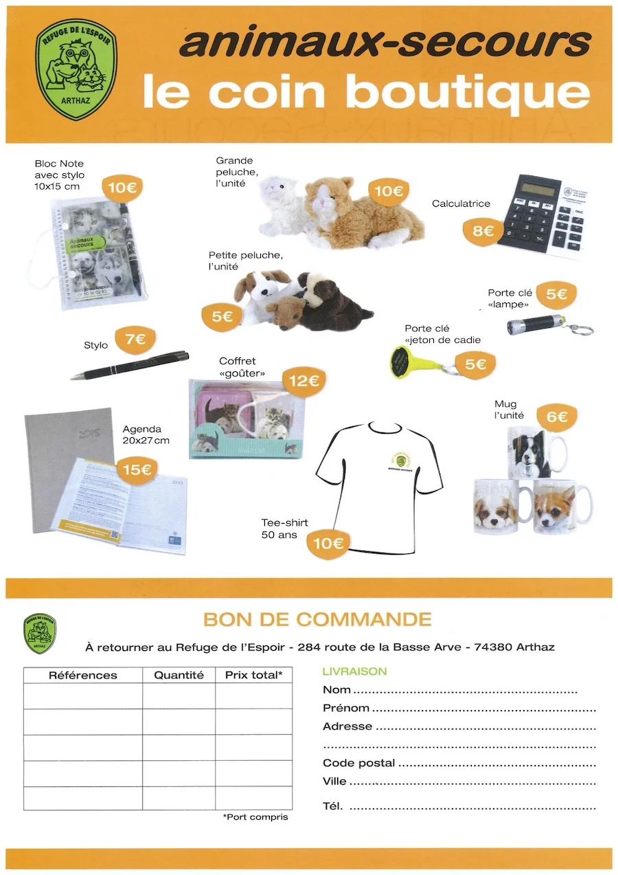 Le coin boutique