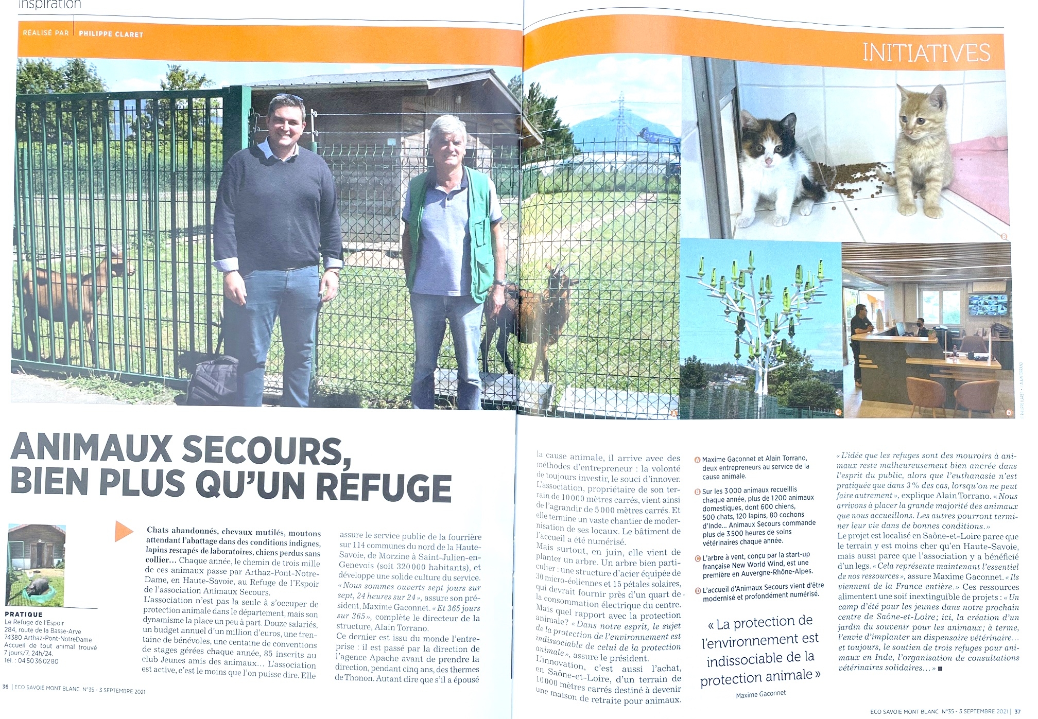 Article Eco Savoie Mont Blanc du 07/09/2021